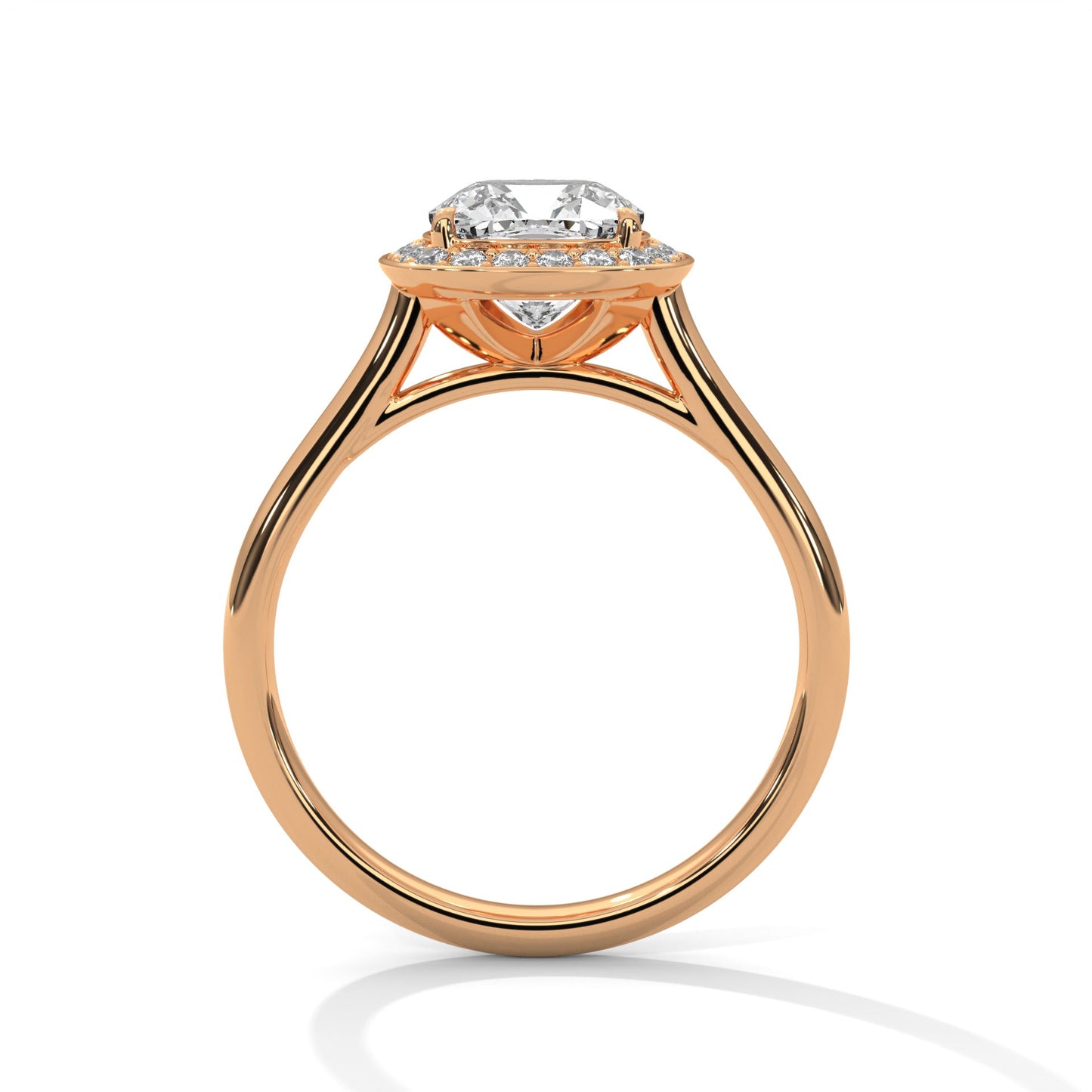 Halo Serenity 2.0ct Cushion Lab Diamond Engagement Ring | 2.16 CTW