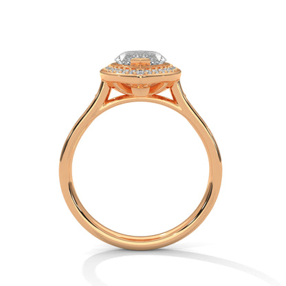 Regal Halo Marquise-Cut Engagement Ring Pave Band and 2ct Lab-Grown Diamond (F VS1)