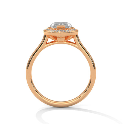 Marquise Halo Diamond Engagement Ring 2ct Lab-Grown Diamond (F VS1)
