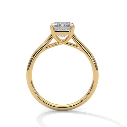 Pave 1.5ct Emerald Lab-Grown Diamond Engagement Ring | E VS1