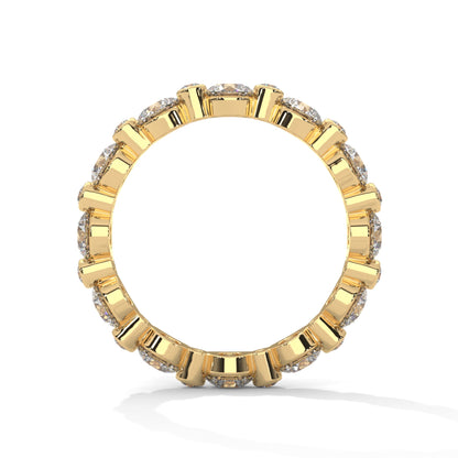 Celestial Radiance Round Diamond Full-Eternity Gold Band | 1.82 CTW
