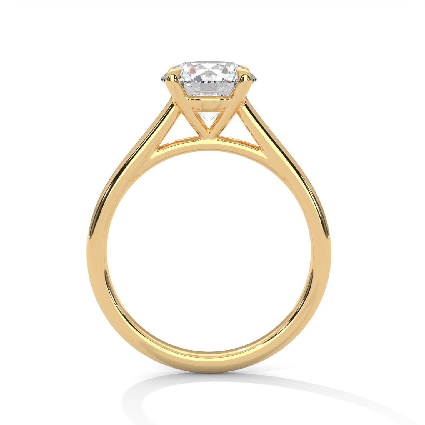 Classic Brilliance 1.5 CT Round-Cut Lab Grown Diamond Solitaire Ring