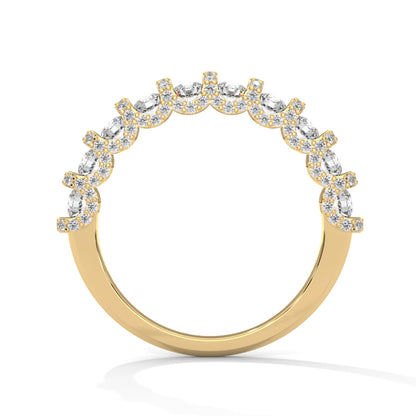 14K & 18K Gold Round Diamond Full-Eternity Band Ring | 1.27 CTW