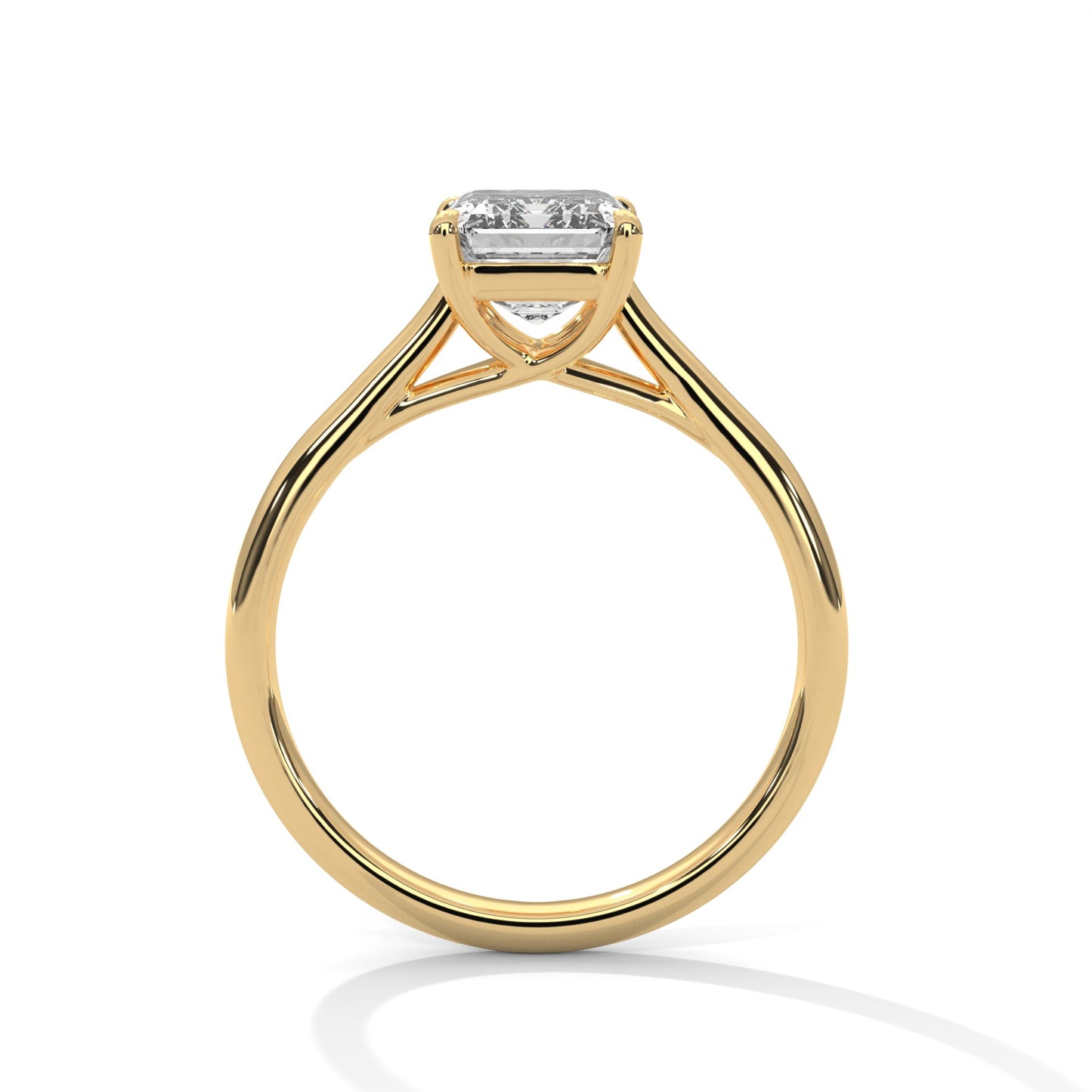 Pave 3ct Emerald Lab-Grown Diamond Engagement Ring | E VS1