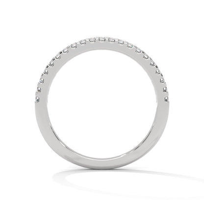 Eternal Sparkle: Gold Round Diamond Half-Eternity Band | 0.26 CTW