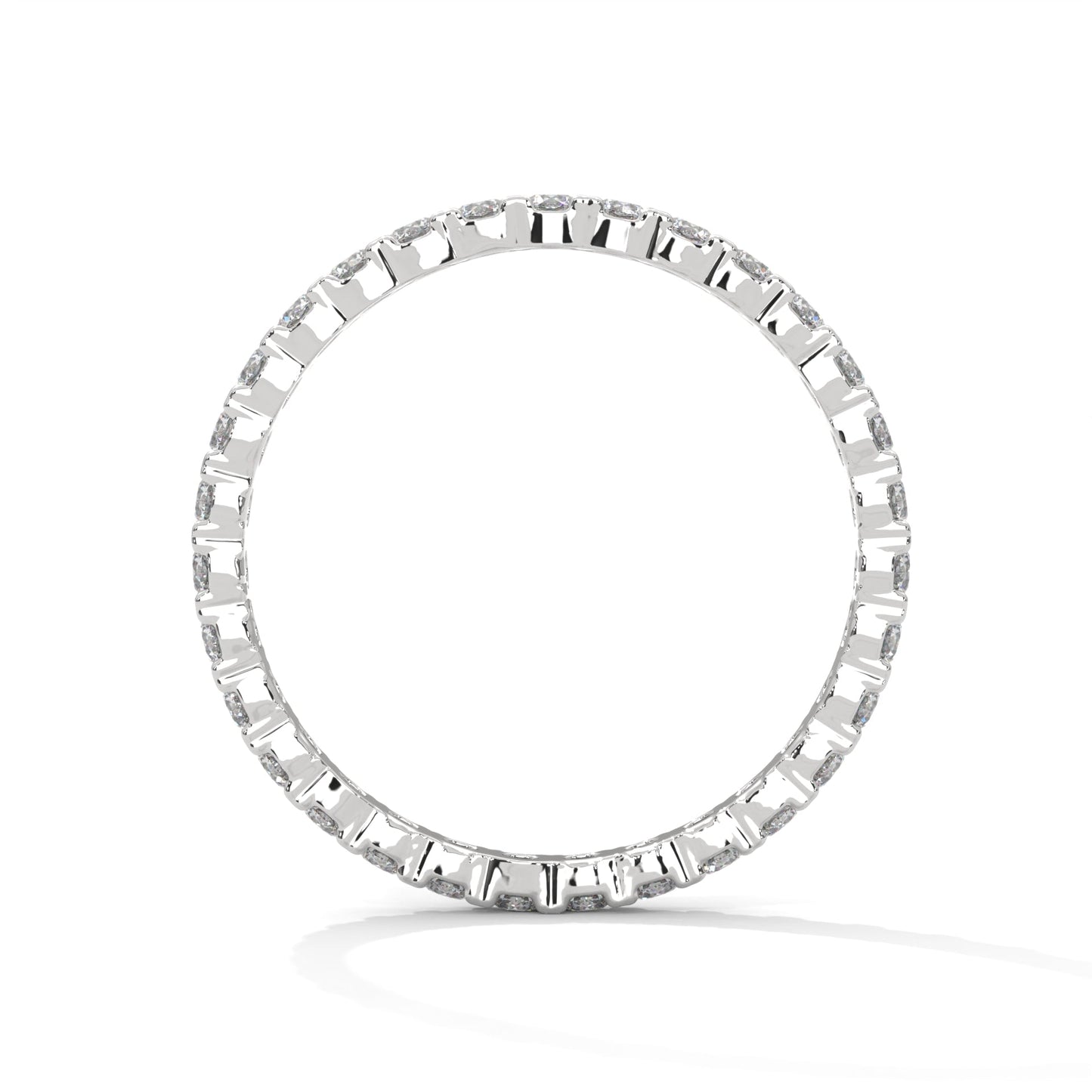 Endless Brilliance: Full-Eternity Round Diamond Gold Band | 1.09 CTW