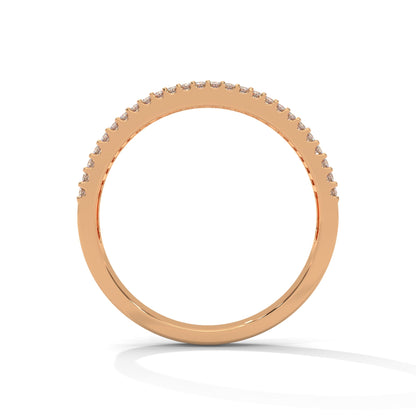 14K & 18K Gold Baguette and Round Diamond Multi-Row Band Ring | 0.76 CTW