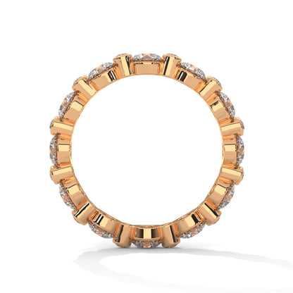 Celestial Radiance Round Diamond Full-Eternity Gold Band | 1.82 CTW