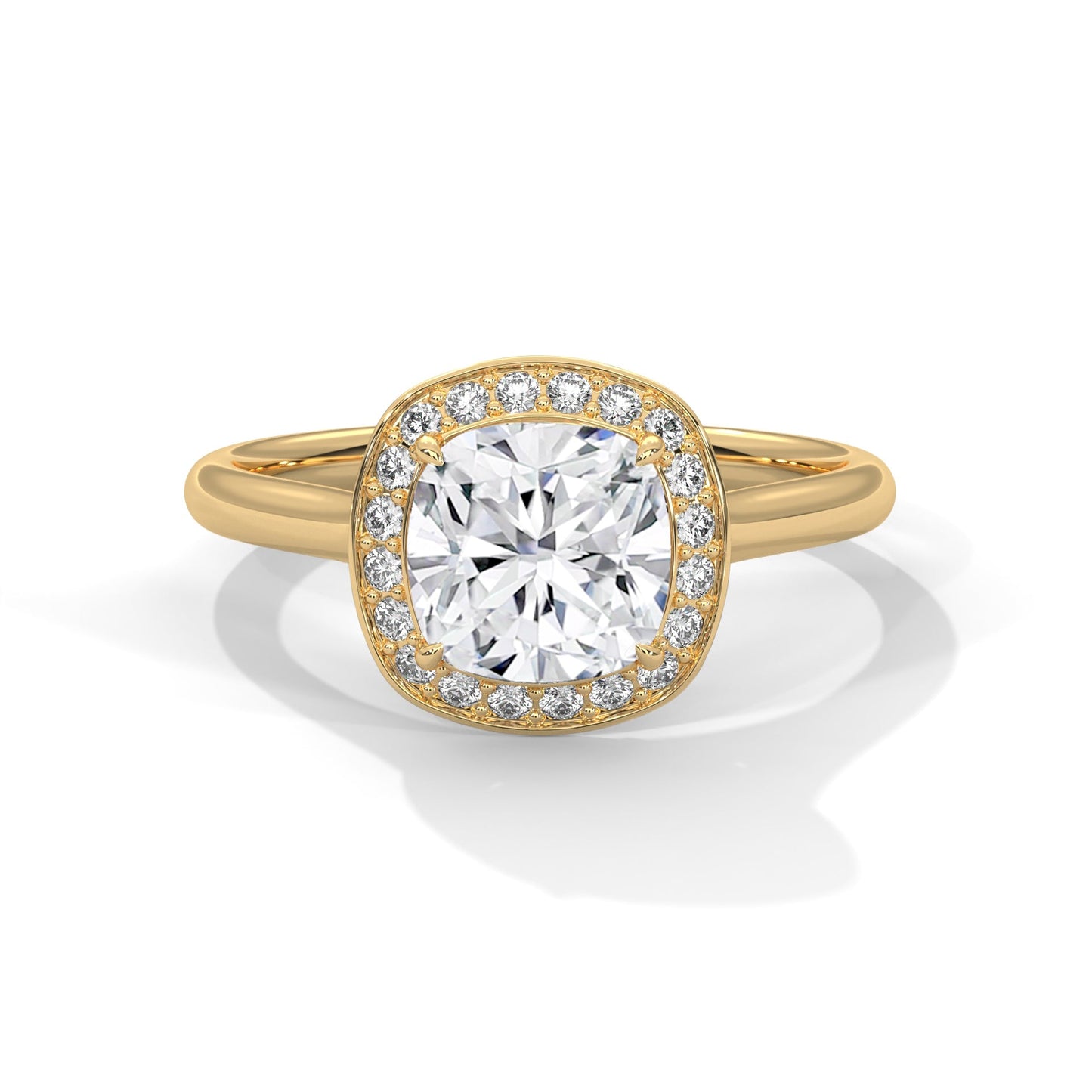 Velora Halo 1.5CT Cushion Lab-Grown Diamond Engagement Ring | 1.66 CTW