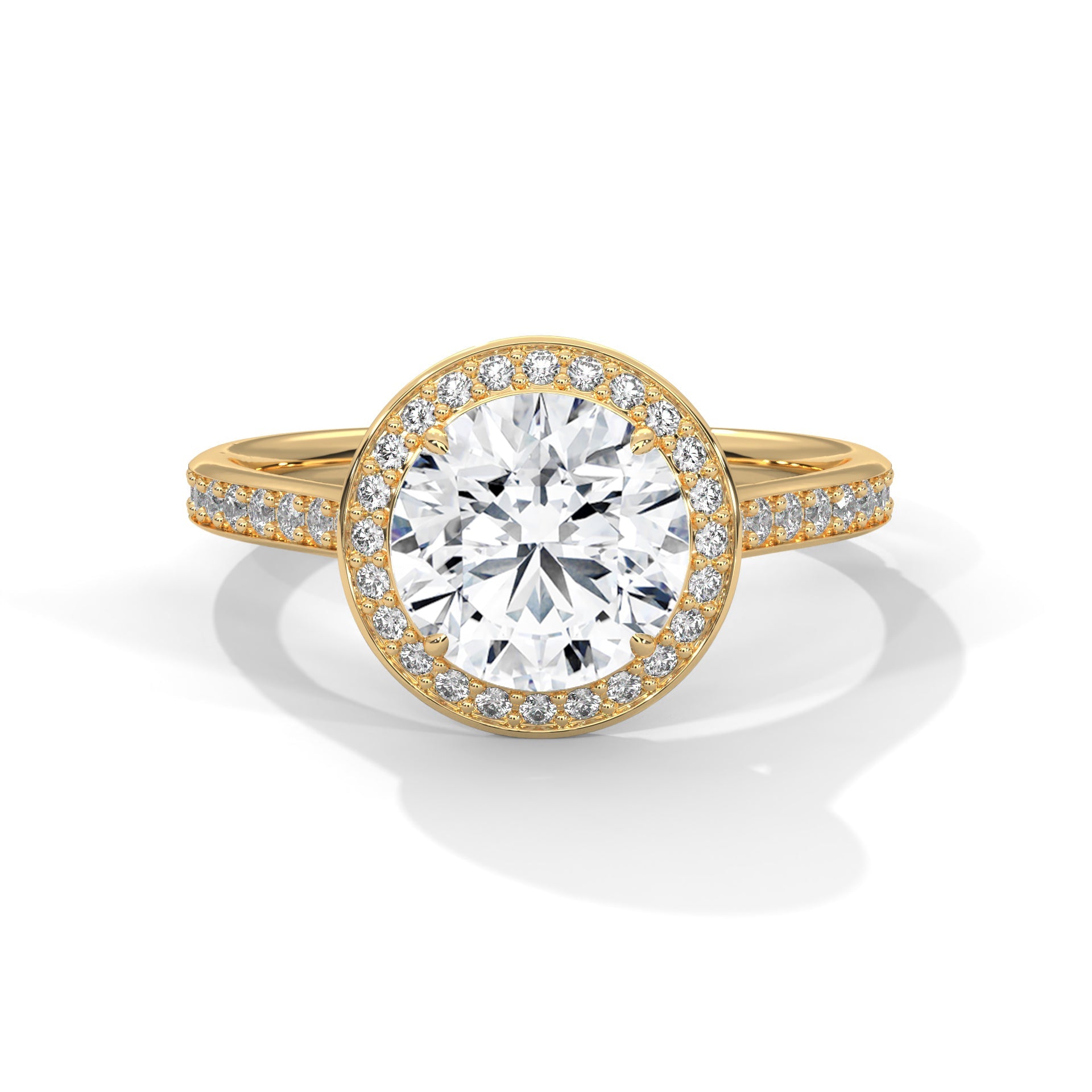 Ethereal Glow 1CT Round Lab-Grown Diamond Engagement Ring | 1.34 CTW