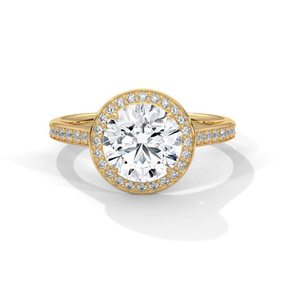 Ethereal Glow 1CT Round Lab-Grown Diamond Engagement Ring | 1.34 CTW
