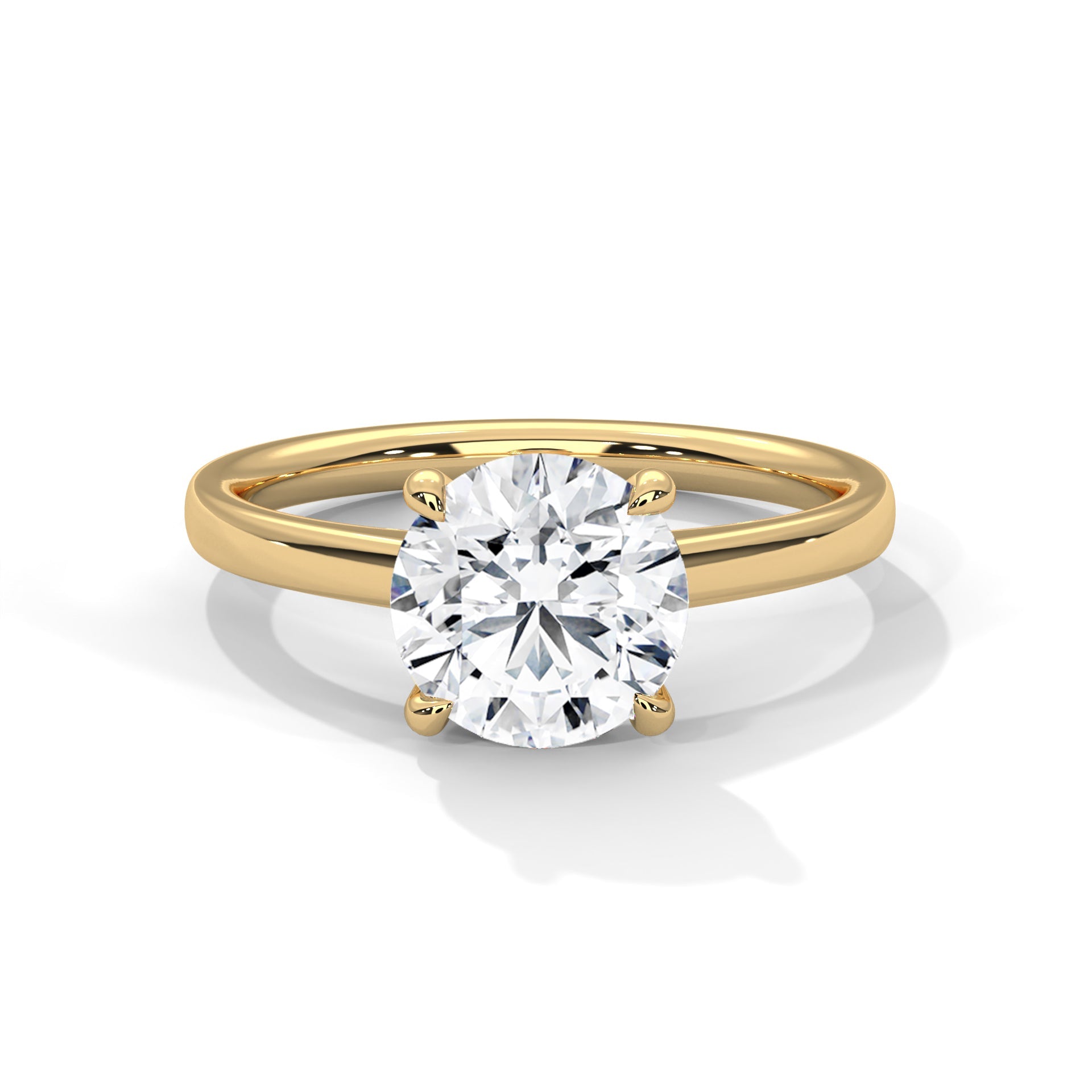 Pure Brilliance 1.5 CT Round-Cut Lab Grown Diamond Solitaire Ring | E VS1