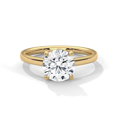 Pure Brilliance 1.5 CT Round-Cut Lab Grown Diamond Solitaire Ring | E VS1