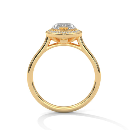 Marquise Halo Diamond Engagement Ring 2ct Lab-Grown Diamond (F VS1)
