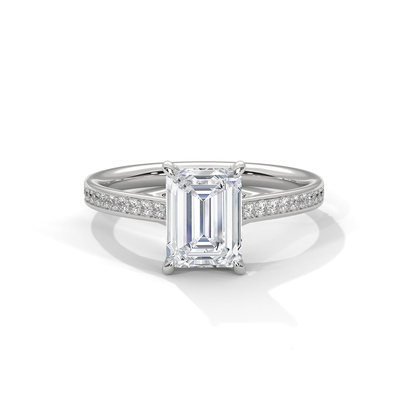 Imperial Glow 3CT Emerald Lab-Grown Diamond Engagement Ring | 3.21 CTW