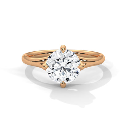 Grace 1 CT Round-Cut Lab Grown Diamond Solitaire Ring | E-VS1