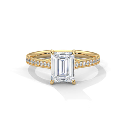 Imperial Glow 3CT Emerald Lab-Grown Diamond Engagement Ring | 3.21 CTW