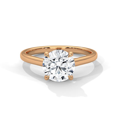 Classic Brilliance 1.5 CT Round-Cut Lab Grown Diamond Solitaire Ring
