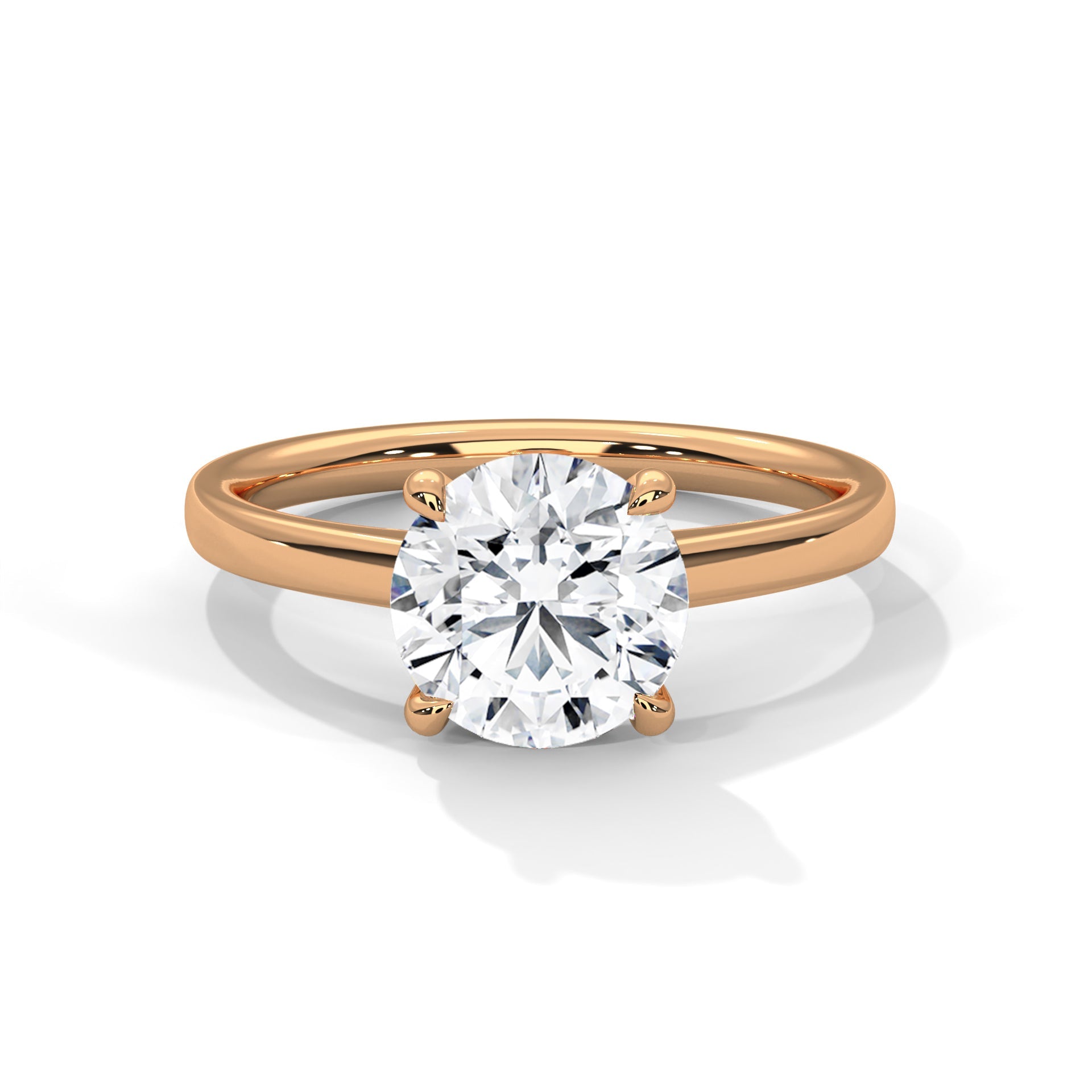 Timeless Glow 1 CT Round-Cut Lab Grown Diamond Solitaire Ring | E VS1