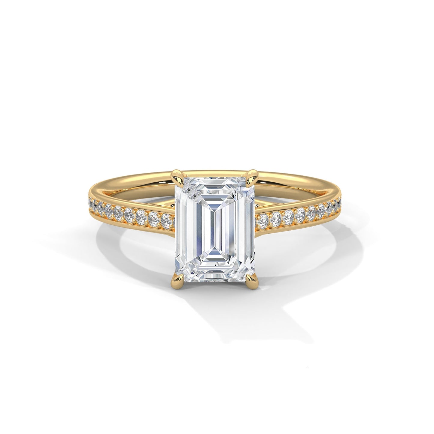 Brilliance 1.5CT Emerald Lab-Grown Diamond Engagement Ring | 1.71 CTW