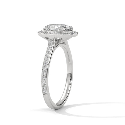 Elysian Oval Halo 2.42 CTW Diamond Engagement Ring | 14K & 18K Gold