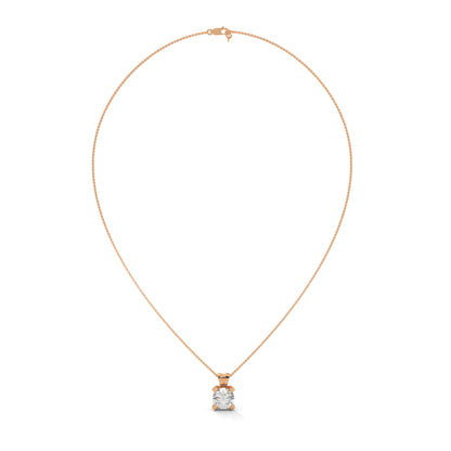 Round Diamond Solitaire Pendant in 14K Gold | 2.43 CTW