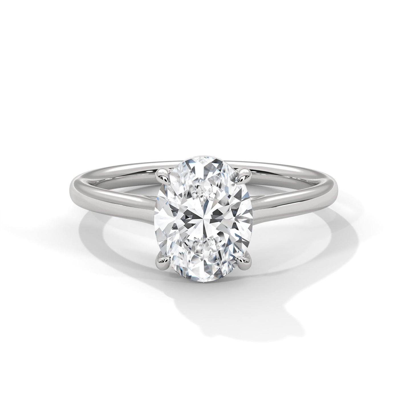 Opulent Grace 3CT Oval Lab-Grown Diamond Engagement Ring