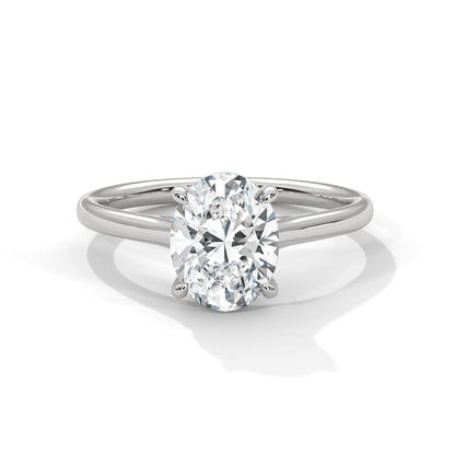 Opulent Grace 3CT Oval Lab-Grown Diamond Engagement Ring