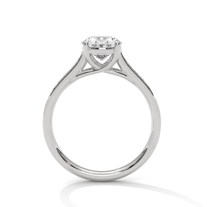 Valencia 3ct Oval Lab-Grown Diamond Pav Engagement Ring | 3.26 CTW