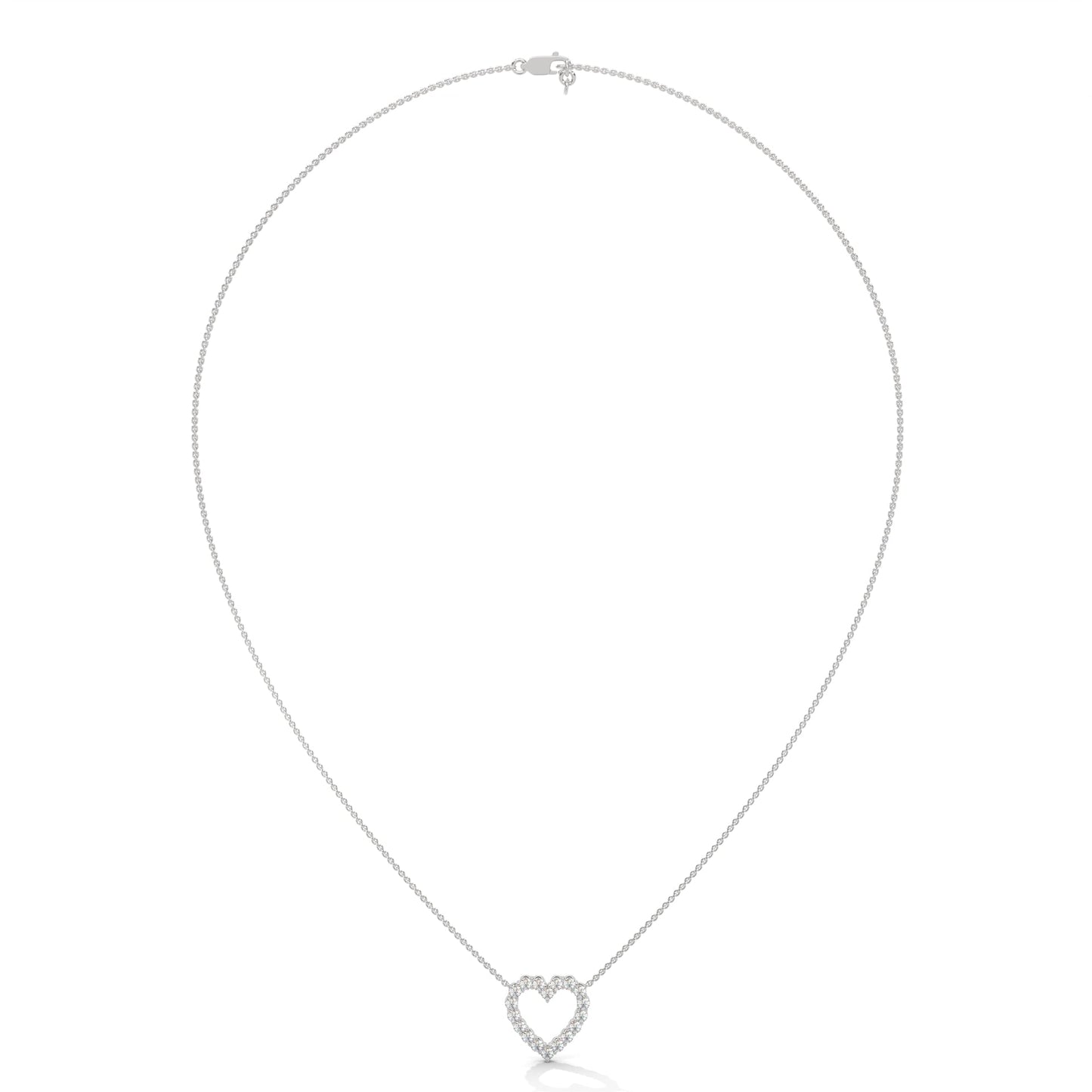 Everlasting Love: 14K Gold Diamond Heart Pendant Necklace | 0.45 CTW