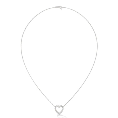 Everlasting Love: 14K Gold Diamond Heart Pendant Necklace | 0.45 CTW