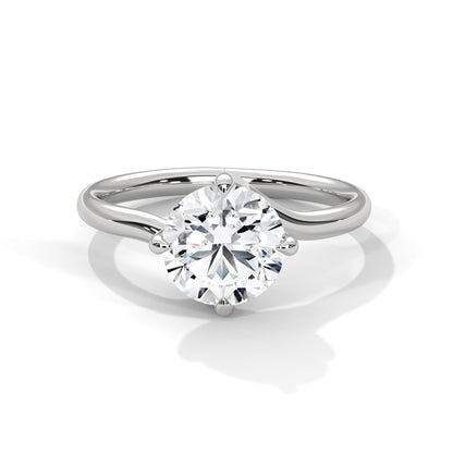 Serene Glow 1 CT Round-Cut Lab Grown Diamond Solitaire Ring | E VS1