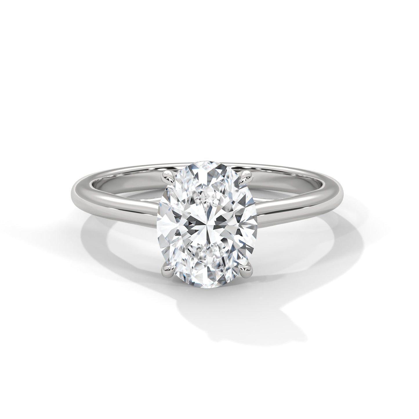 Pure Serenity 1 CT Oval-Cut Lab Grown Diamond Solitaire Ring