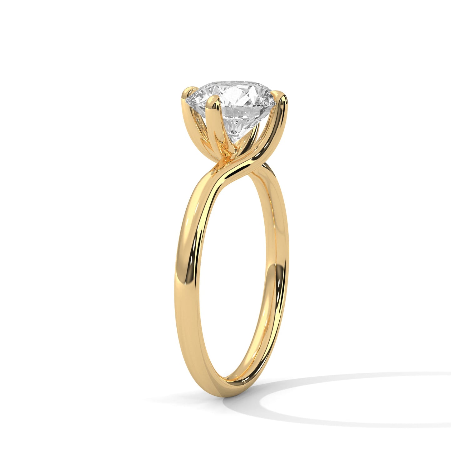 Serene Glow 1 CT Round-Cut Lab Grown Diamond Solitaire Ring | E VS1
