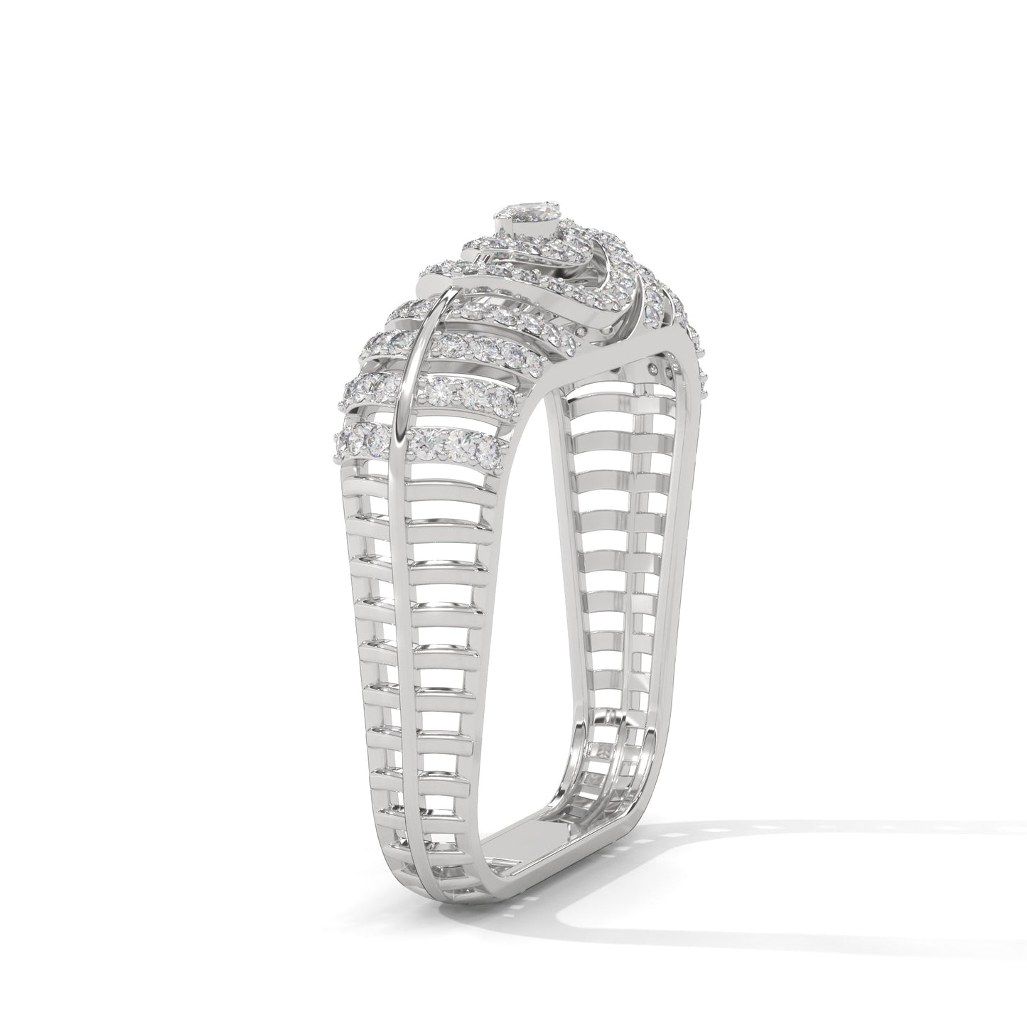 Celestia 0.58 CTW Marquise & Round Lab-Grown Diamond Ring
