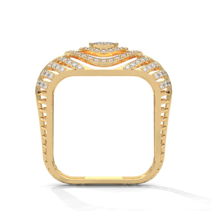 Celestia 0.58 CTW Marquise & Round Lab-Grown Diamond Ring