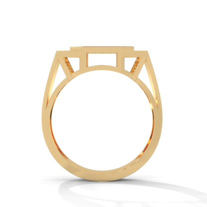Prestige 0.73 CTW Round Lab-Grown Diamond Octagon Men's Ring