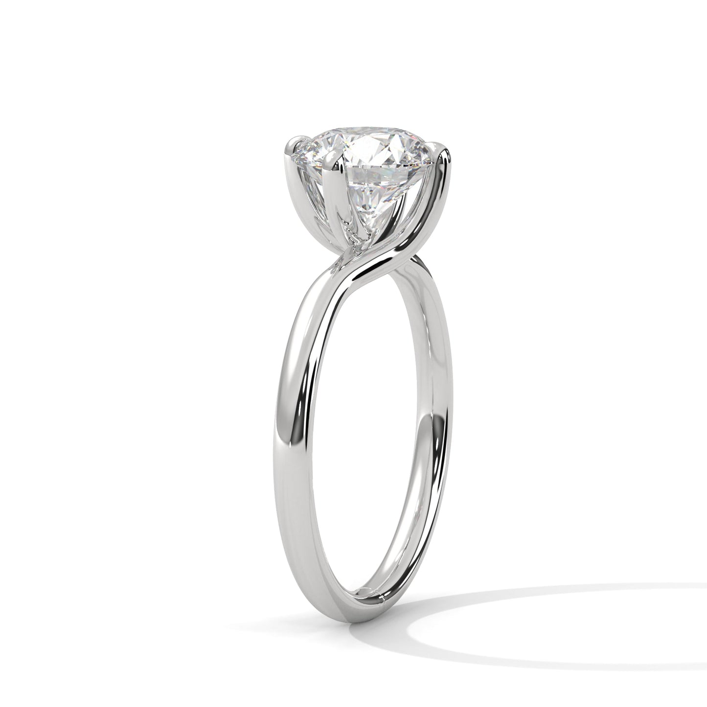 Serene Glow 1 CT Round-Cut Lab Grown Diamond Solitaire Ring | E VS1