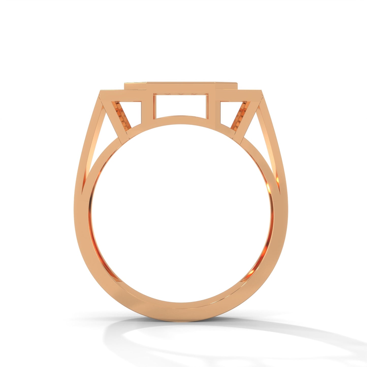Prestige 0.73 CTW Round Lab-Grown Diamond Octagon Men's Ring
