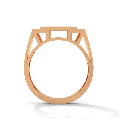 Prestige 0.73 CTW Round Lab-Grown Diamond Octagon Men's Ring