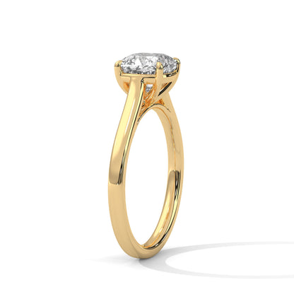 Pure Elegance 1 CT Cushion-Cut Lab Grown Diamond Solitaire Ring | E VS1