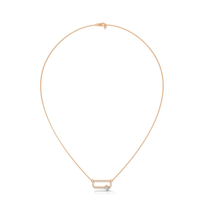 14K Gold Cushion-Cut Diamond Geometric Pendant Necklace | 0.57 CTW
