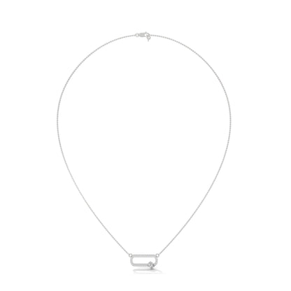 14K Gold Cushion-Cut Diamond Geometric Pendant Necklace | 0.57 CTW