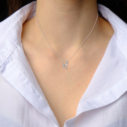 14K Gold Marquise-Cut Diamond Vine Pendant Necklace | 0.50 CTW