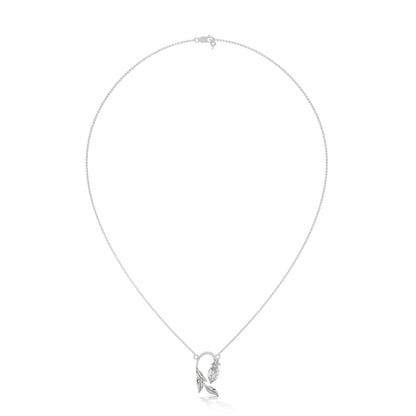 14K Gold Marquise-Cut Diamond Vine Pendant Necklace | 0.50 CTW