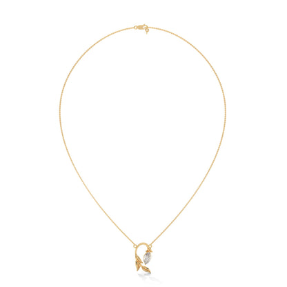 14K Gold Marquise-Cut Diamond Vine Pendant Necklace | 0.50 CTW