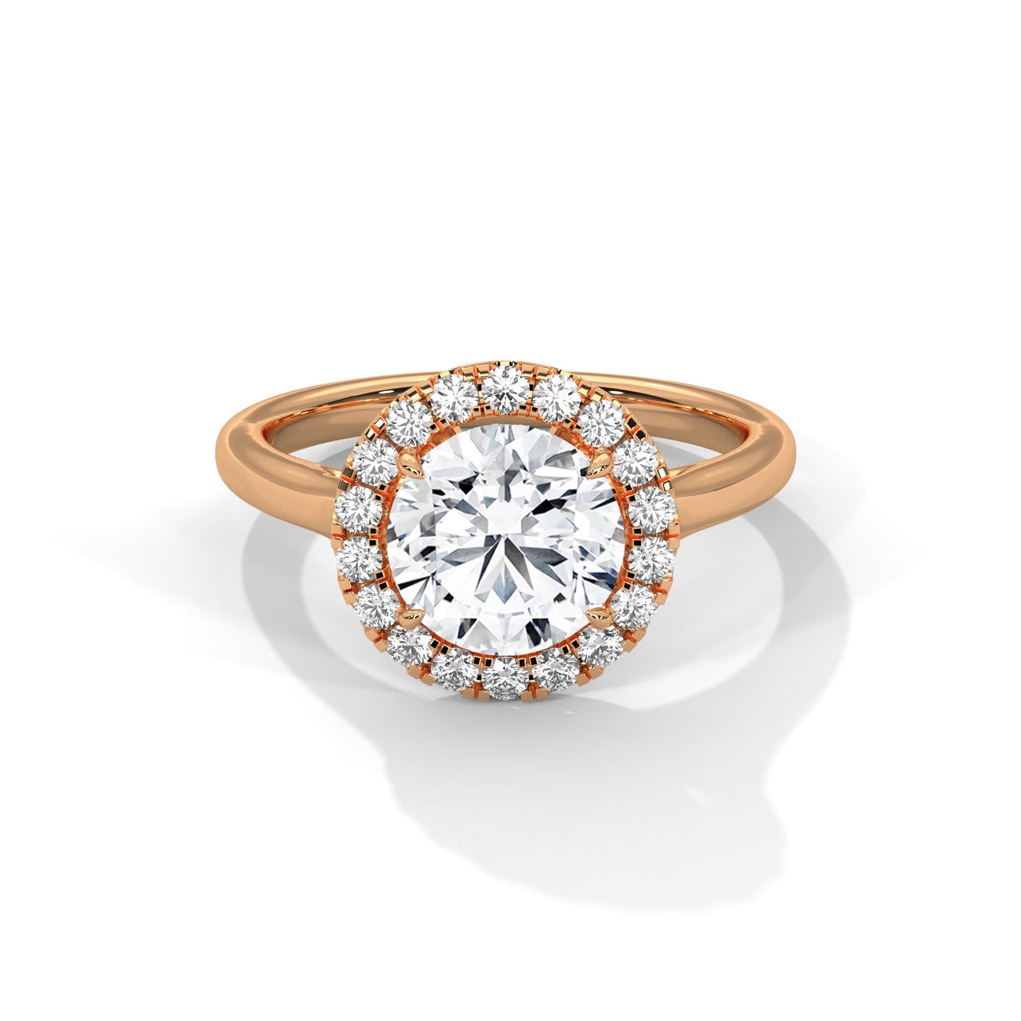 Radiance 1 CT Round-Cut Lab Grown Diamond Halo Ring | 1.32 CTW
