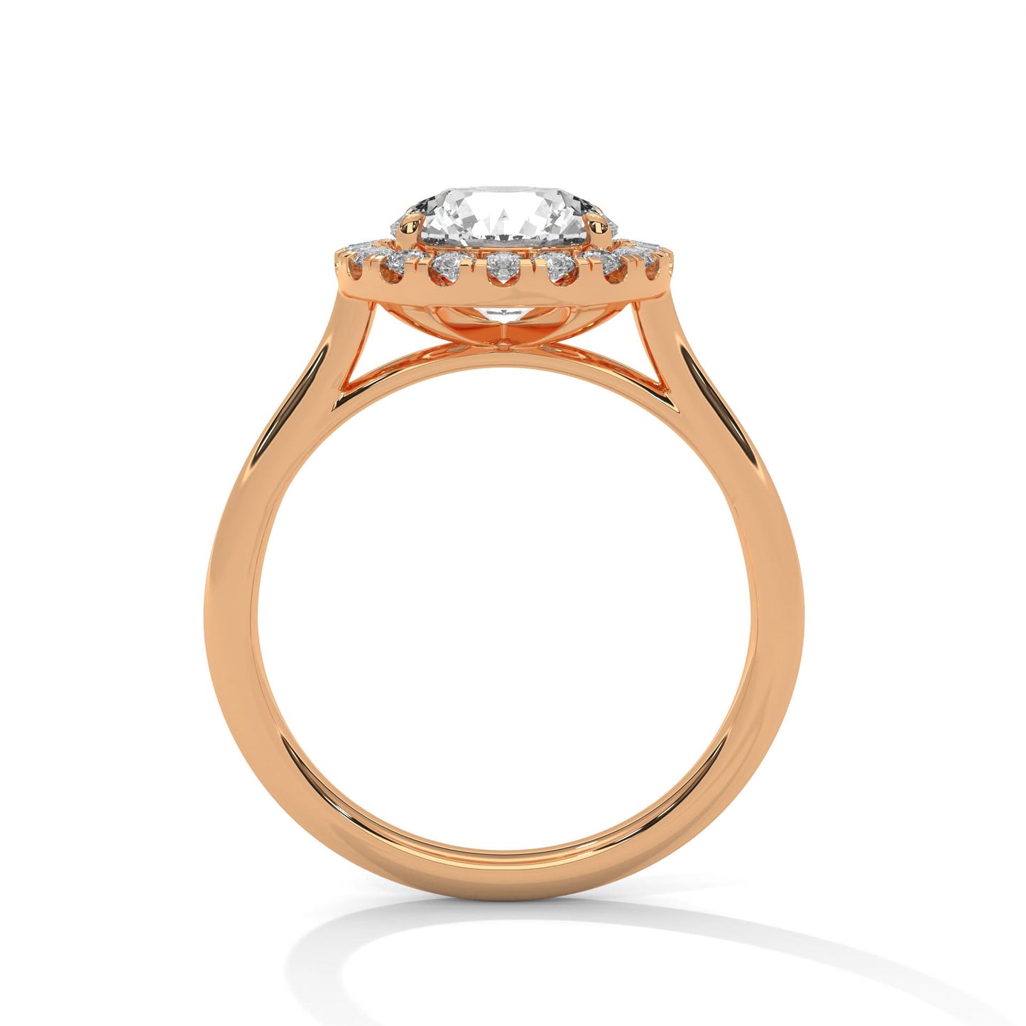 Celestial Glow 1.5 CT Round-Cut Lab Grown Diamond Halo Ring | 1.82 CTW