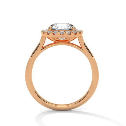 Celestial Glow 1.5 CT Round-Cut Lab Grown Diamond Halo Ring | 1.82 CTW