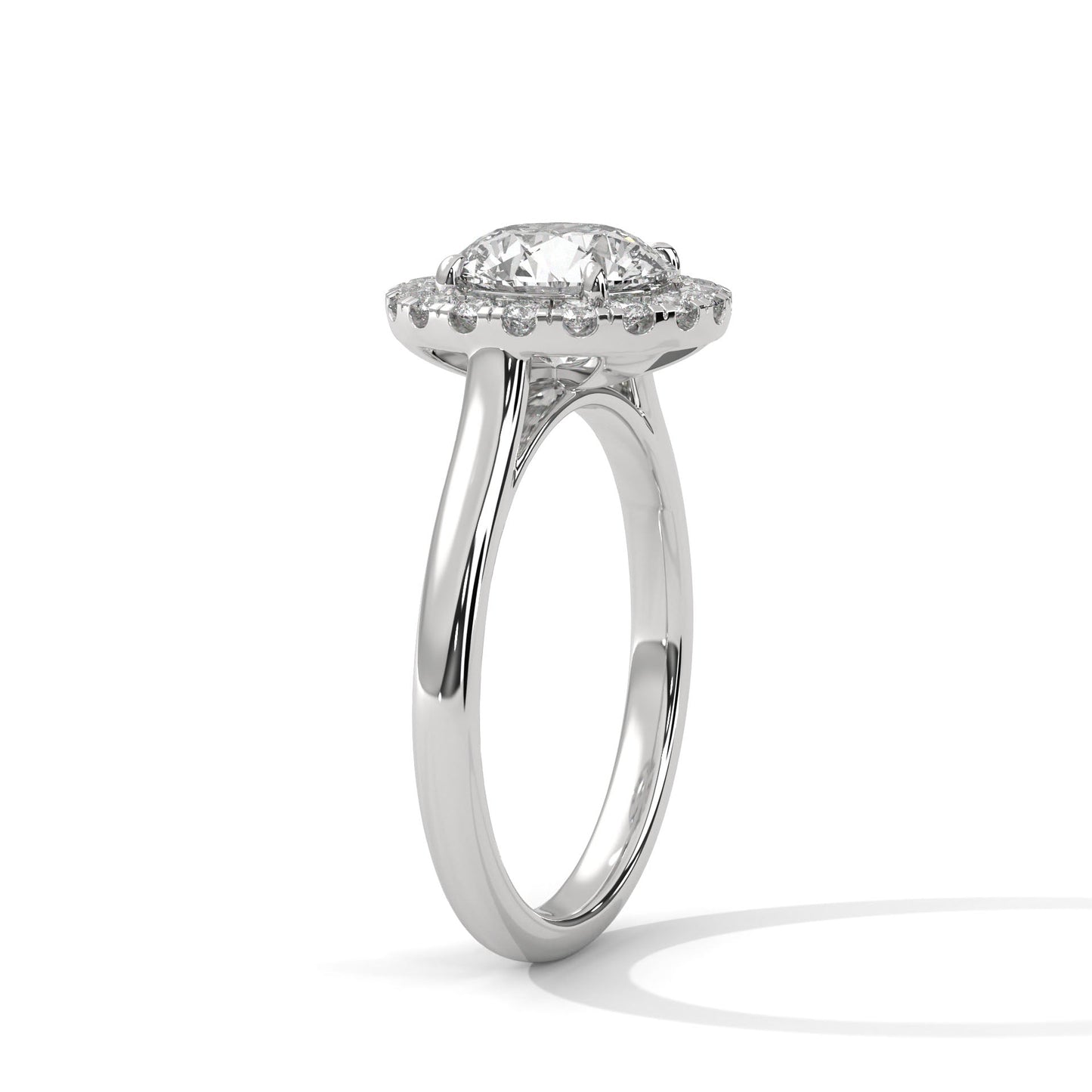Celestial Glow 1.5 CT Round-Cut Lab Grown Diamond Halo Ring | 1.82 CTW